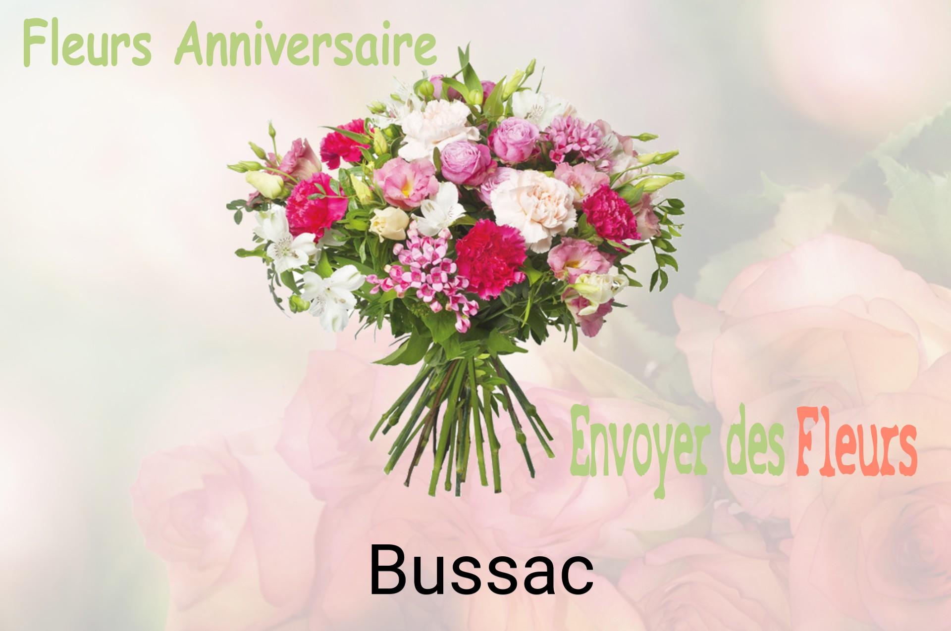 Bouquet de fleurs d’anniversaire livré à Bussac